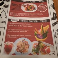 Vegan menu at Farm Table Suzu in Niigata