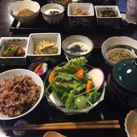 Vegan lunch set at Cafe 85 in Kyoto