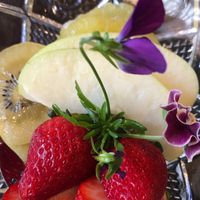 Fresh fruits at Cafe 85 in Kyoto