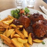 Liege-balls :) at The Judgy Vegan in Brussels