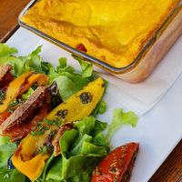 Lasagne at The Judgy Vegan in Brussels