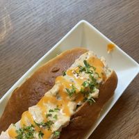 The vegan lobster roll is very nice! I definitely recommend it !  at The Judgy Vegan in Brussels