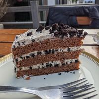 Oreo cake at The Judgy Vegan in Brussels