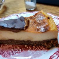 Speculos cheesecake at The Judgy Vegan in Brussels