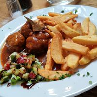 Boulettes Liégoises at The Judgy Vegan in Brussels