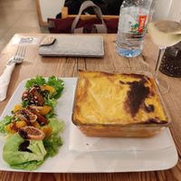 Lasagna at The Judgy Vegan in Brussels