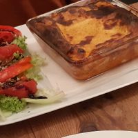 Lasagne at The Judgy Vegan in Brussels