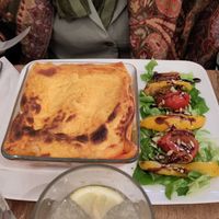 Les lasagnes at The Judgy Vegan in Brussels