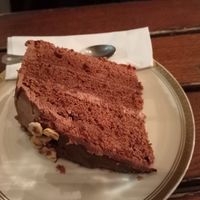 Choco&nuts cake at The Judgy Vegan in Brussels
