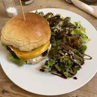 Vegan burger   at The Judgy Vegan in Brussels