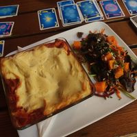 Lasagne at The Judgy Vegan in Brussels