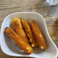 8€ cheese sticks   at The Judgy Vegan in Brussels