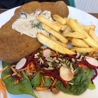XXL Schnitzel  at The Judgy Vegan in Brussels