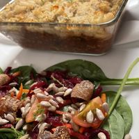 Hachis Parmentier   at The Judgy Vegan in Brussels