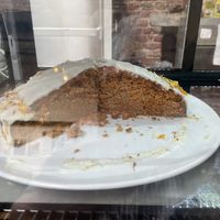 Carrot cake  at The Judgy Vegan in Brussels
