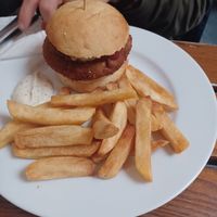Seitan burger at The Judgy Vegan in Brussels