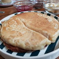 Pancakes at The Judgy Vegan in Brussels