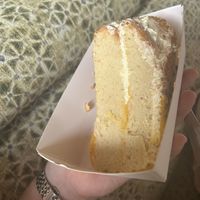 The cake (had to be cut in half because it was so big, basically two normal slices) 7,50€✨  at The Judgy Vegan in Brussels