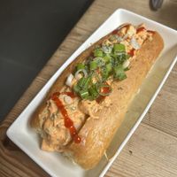 Lobster roll  at The Judgy Vegan in Brussels