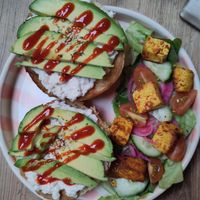 Brioche with cottage cheese - 17,80€ at The Judgy Vegan in Brussels