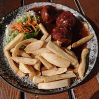 Boulets liégeoises at The Judgy Vegan in Brussels