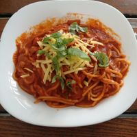 Bolognese at The Judgy Vegan in Brussels