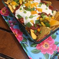 Loaded vegan nachos  at The Judgy Vegan in Brussels