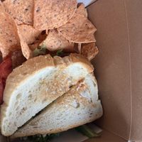 TALT and chips   at Kollective Coffee & Tea in Hot Springs