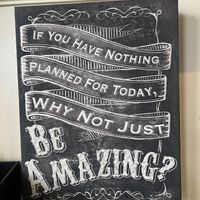 Cute sign inside   at Kollective Coffee & Tea in Hot Springs