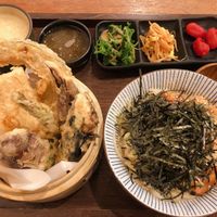 Kimchi udon set with tempura at Hoshina 穗科 - Zhongshan District in Taipei
