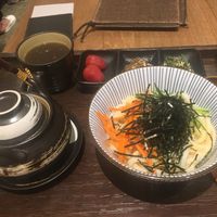 Cold udon dinner with mushroom pot  at Hoshina 穗科 - Zhongshan District in Taipei