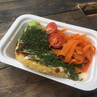 Delicious okonomiyaki at Hai Dozo! in East London