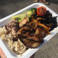 super tasty bento box! at Hai Dozo! in East London