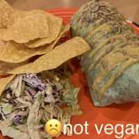 Vegan Thai burrito, but the slaw is not vegan at Black Bear Burritos - Evansdale in Morgantown