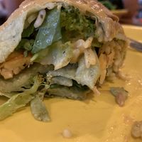 Thai burrito with tofu, rice, veggies, pineapple, and Thai curry sauce at Black Bear Burritos - Evansdale in Morgantown