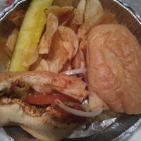 Vegan tofu sandwich at Three Sheets in New Haven