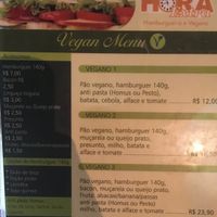 menu at Hora Extra Hamburgueria e Petiscos in Belo Horizonte