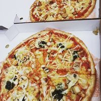 Vegan gains and Pig Save pizza! at Zad's in Manchester