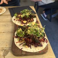 Mushroom tacos  at eS Bar in Keswick