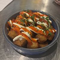 Patatas bravas  at eS Bar in Keswick