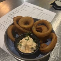 Onion rings  at eS Bar in Keswick