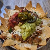 Vegan nachos at eS Bar in Keswick