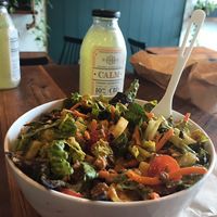 Vegan Buffalo Tofu salad  at Homegrown Kitchen in East Aurora