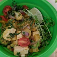 Bowl of the day (in my collapsible takeaway container) at Whole Glow Cafe in Cumberland