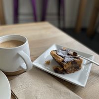 Mexican coffee, peanut butter bar  at Whole Glow Cafe in Cumberland