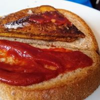 Tofu bacon sandwich at Gillam's Tea Room in Ulverston