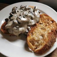 Mushrooms on toast at Gillam's Tea Room in Ulverston