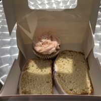 Lemon loaf and cupcake to takeaway   at Blue Bay Cafe and Bakery in Dundrum