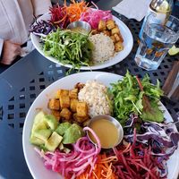Whistler bowls, one with added avocado  #Veganuary at Garibaldi Lift Co Bar & Grill in Whistler