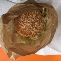 Burger at Marty's V Burger in New York City